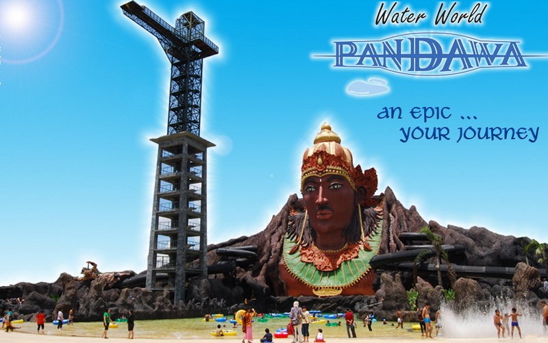 Wahana air seru di Pandawa Water World Solo Baru
