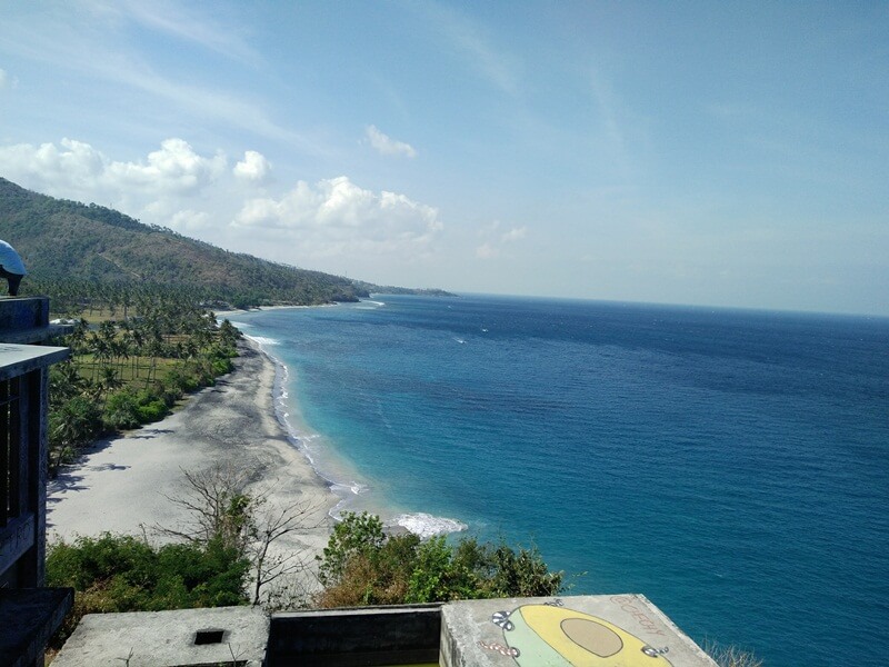Pantai Setangi dari ketinggian